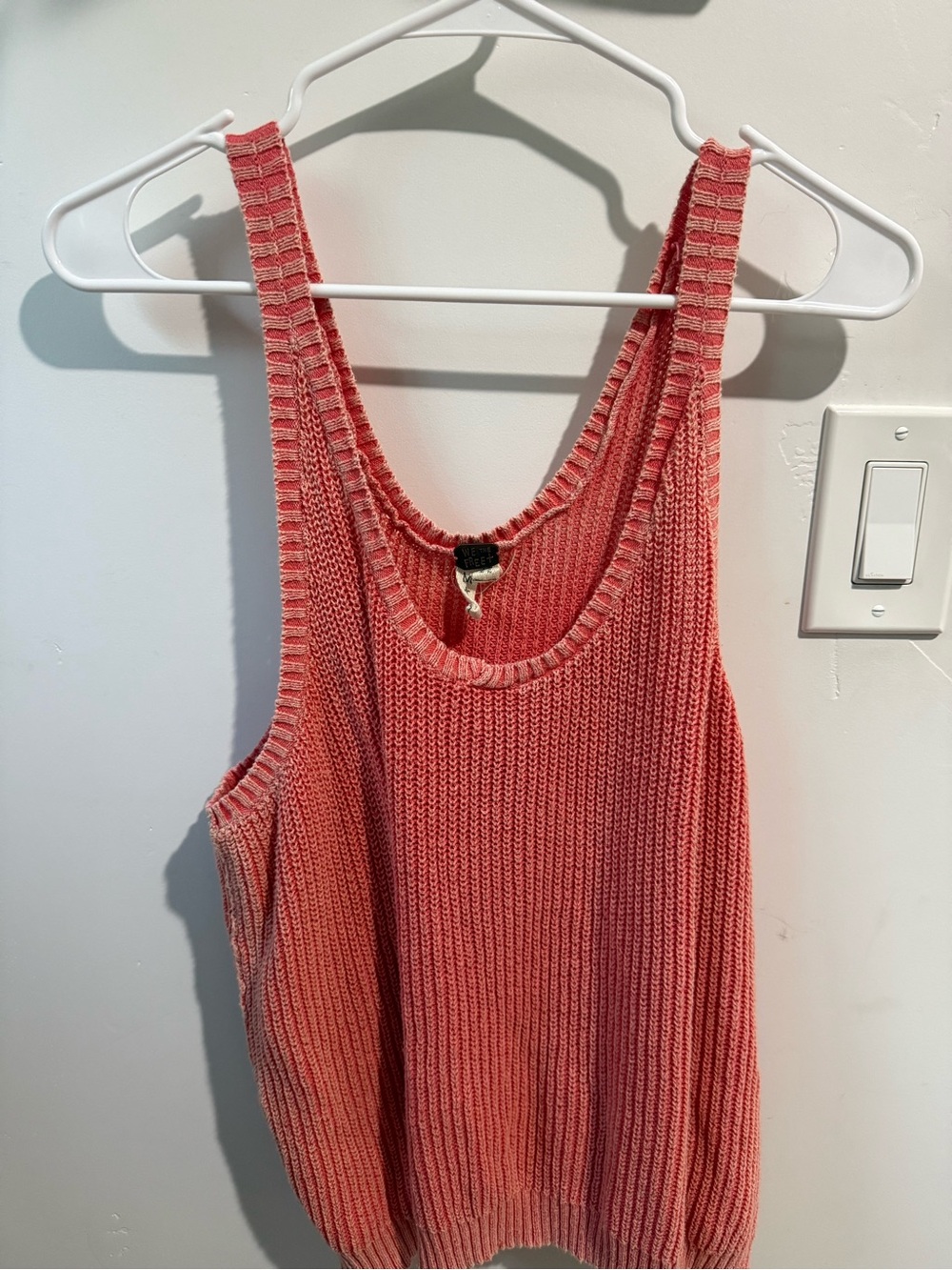 Women's Coral Free People Knit Tank Top